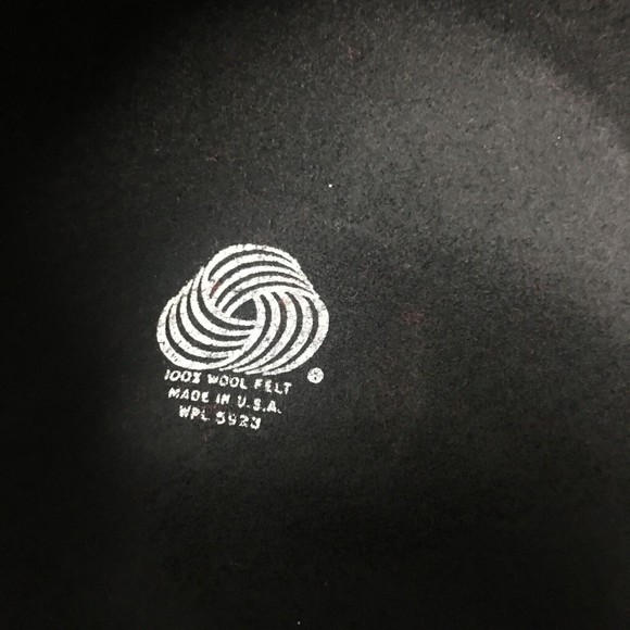 Vintage 1920s Flapper Style Hat 100% wool Black Ribbon Detail Betmar New York - Picture 7 of 9